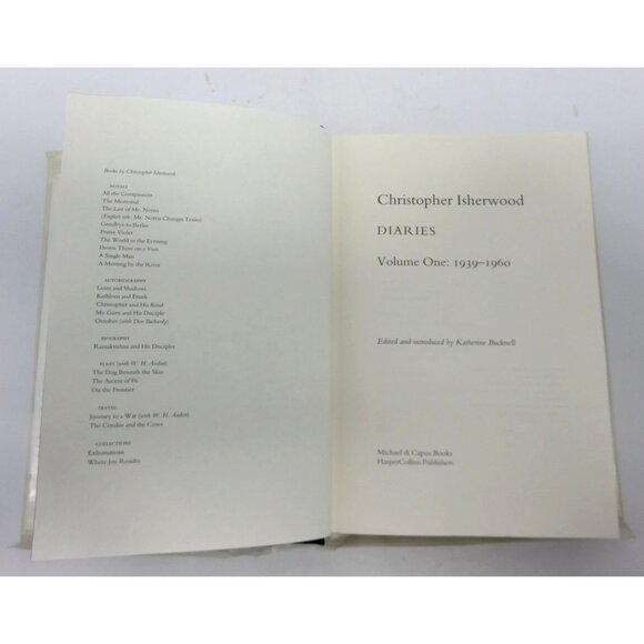 CHRISTOPHER ISHERWOOD Diaries 1939-1960 with Dust Jacket and Custom Plastic Cove - Picture 10 of 14